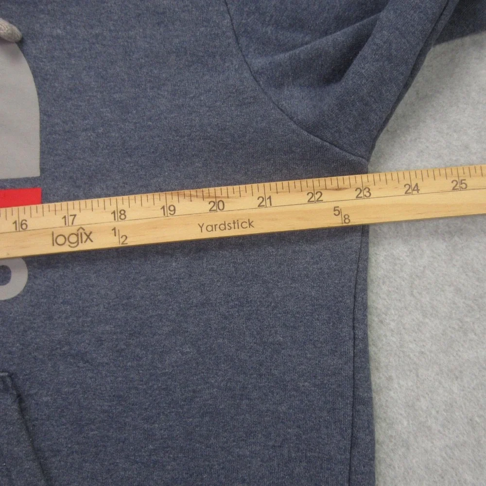 The North Face Men's M Blue Pullover Hoodie Sweatshirt‎ Graphic Logo Outdoor